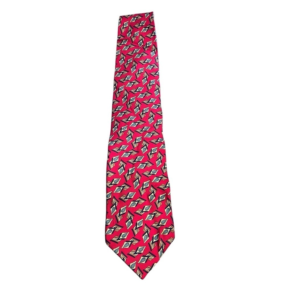 Christian Dior Red Silk Tie